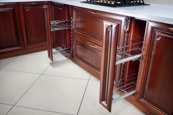Cherry Cabinet Refacing in Fulshear